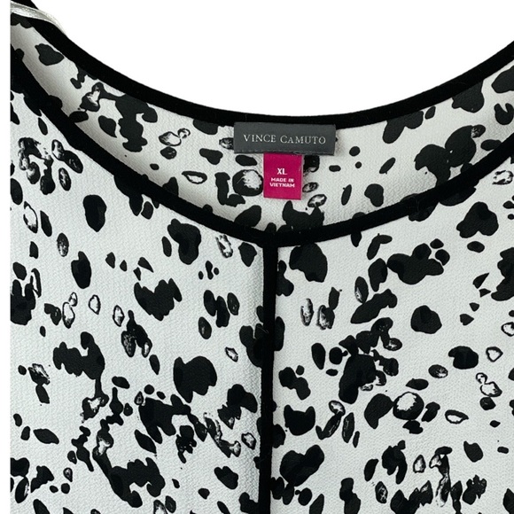 Vince Camuto Black and White Blouse Size XL - Picture 5 of 8